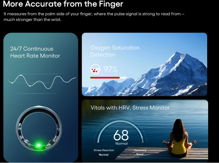 Smart rings with health detection